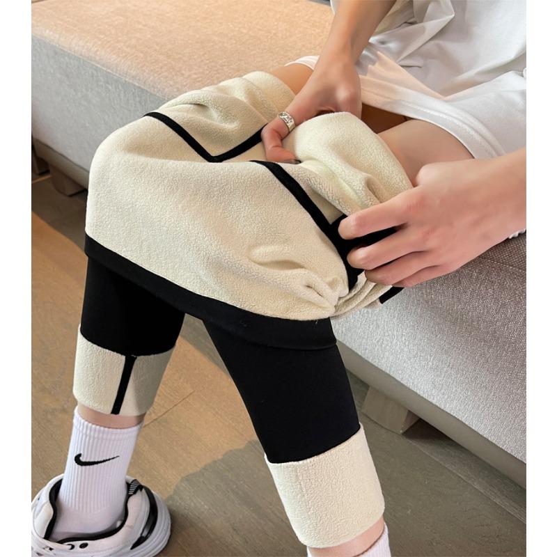 Lamb Wool Barbie Pants Women's Winter Velvet Thickened Outer Wear Leggings Dare To Close the Abdomen and Lift the Buttocks and Thin Legs Shark Pants