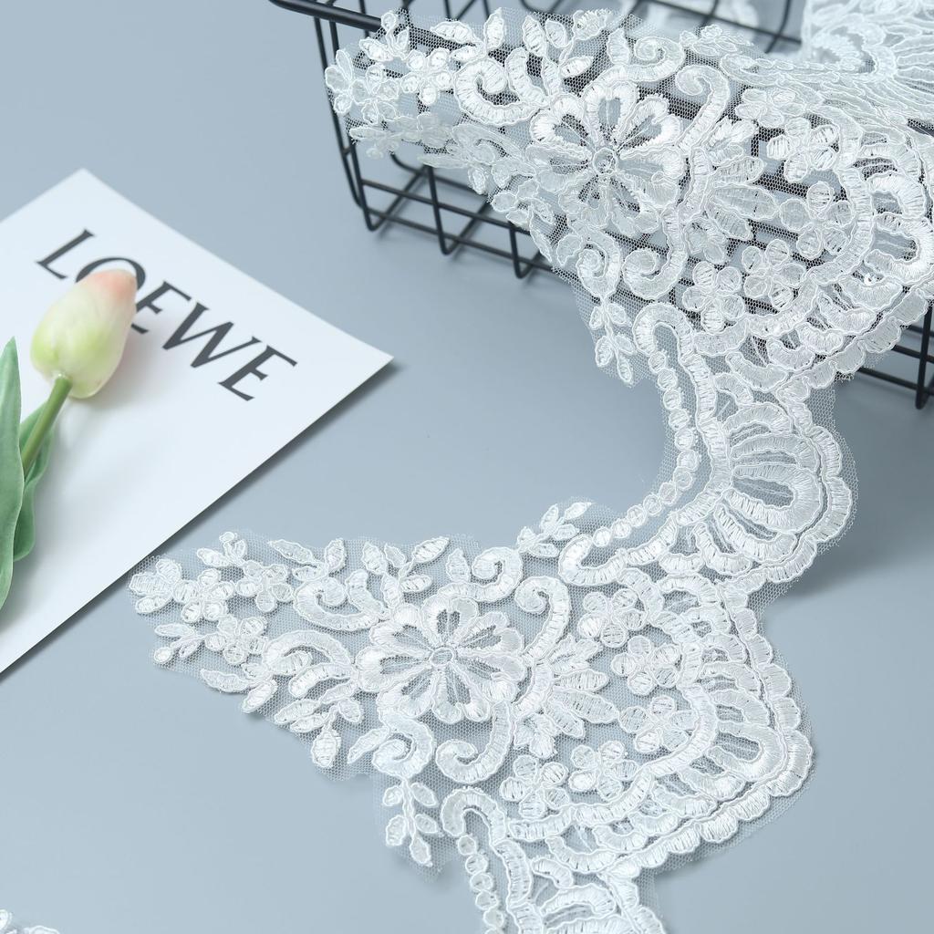 Transparent Sheet Flower Car Bone Lace Lace Clothing Wedding Dress Decorative Lace 21Cm