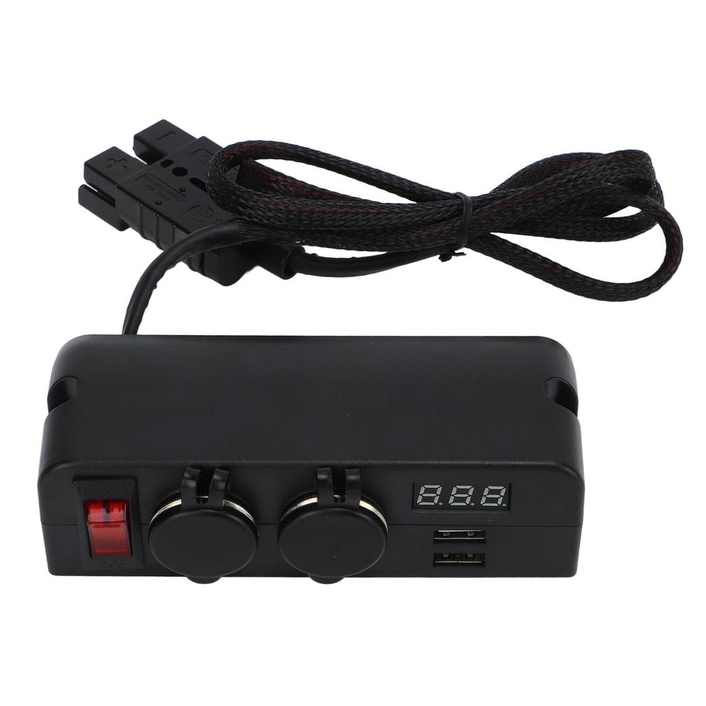 Car Charger Adapter 2 USB Charger Socket Voltage Digital Display Power Supply Battery Adapter
