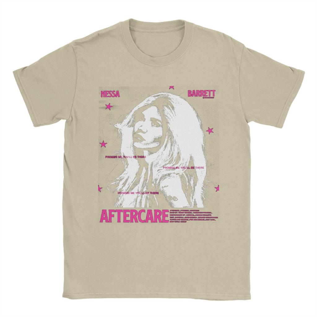 Customisatie Nessa Barrett Aftercare 2025 Tour T-shirt Voor Unisex 100% Katoen Casual T-shirt Ronde Hals Korte Mouw Kleding Birt