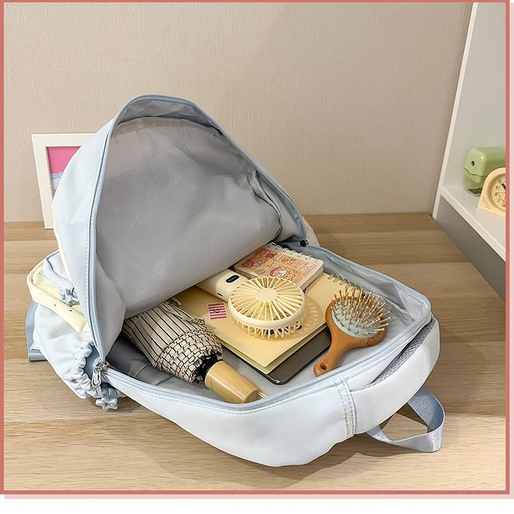 Schultasche frisch und süß hochwertiger Rucksack weiblich Dopamin Schmerz Tasche Mädchen Herz Rucksack Japanische Mittelstufe Oberschule Schüler Schultasche