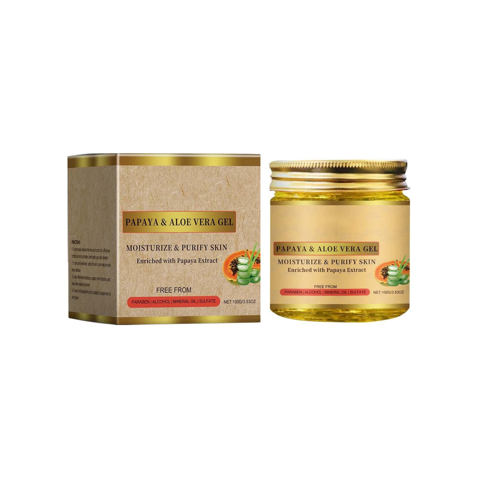 

Алоэ Увлажняющий гель для лица Очищающий гель Алоэ Увлажняющий Питательный Нежный One Size оранжевый