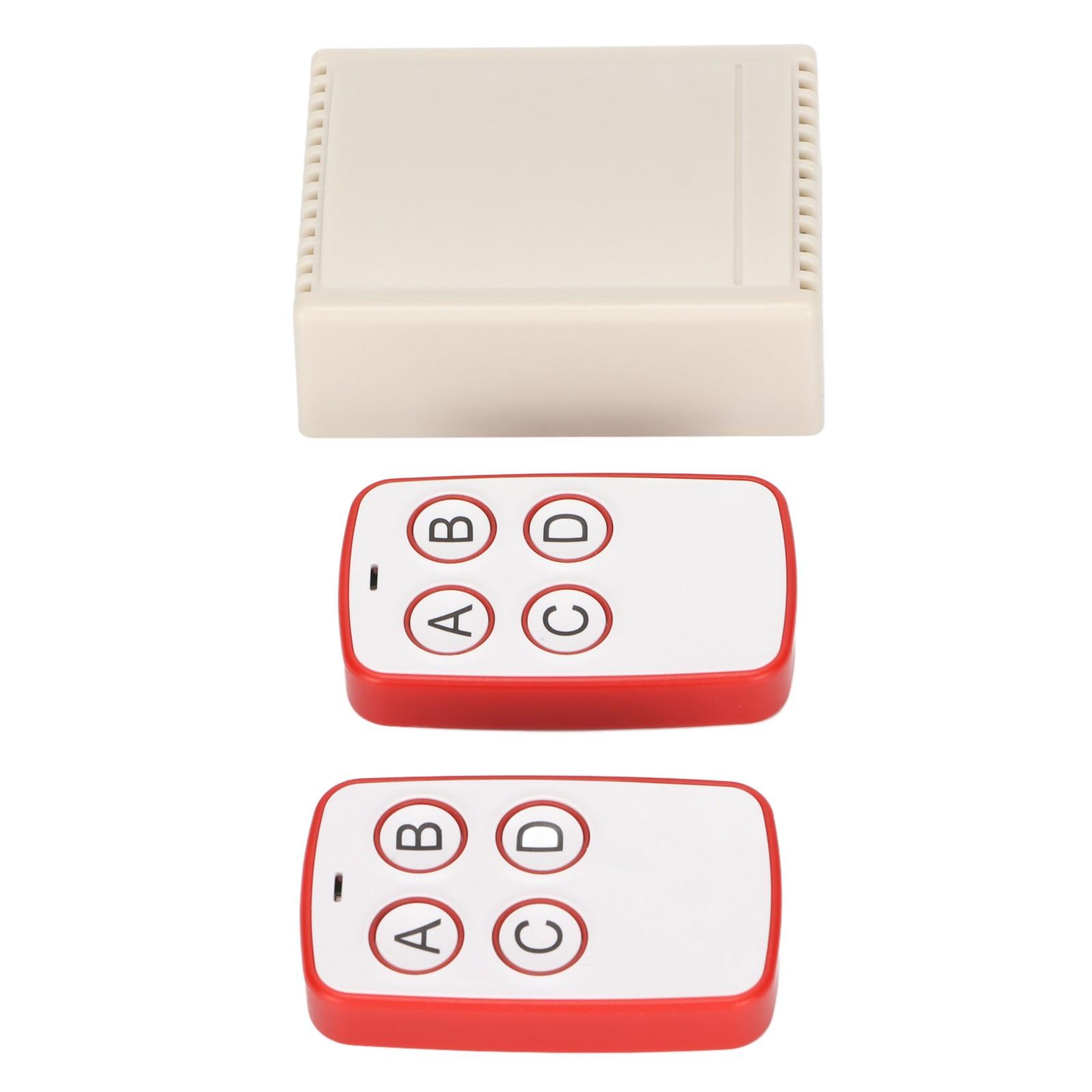 12V Lrning   4 Way Remote Control   43300CMHz Copy Four Button Remote Control with 4 Relay Receivers