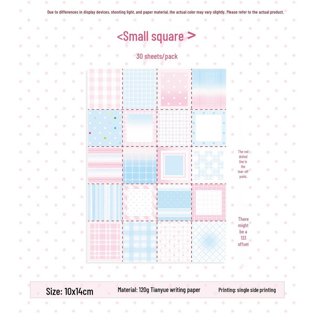 Patchwork Dream Town Sticky Notes: Planner Memo, Message, Collage Decoration Material