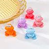 10-100pcs Cartoon Big Mouth Solid colored toad Figurine Resin Crafts DIY Big Mouth Frogs Statue Frogs Ornament Birthday Gift