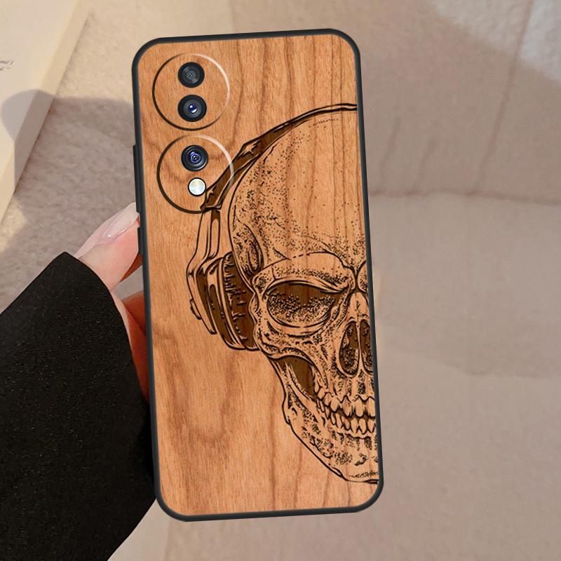 Tree Rose Skull Cactus Wood For Honor Magic 8 Pro 6 5 7 Lite Case For Honor 400 200 90 70 50 X8c X8b X9a X9b X9c X9d Win