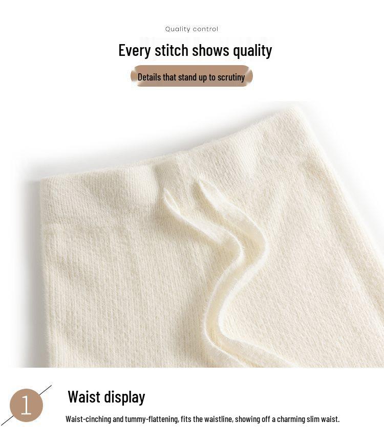 Damen Frühling/Sommer Fransenquasten Strick Weitbein Hose mit Samt Nerzfell, Bodenlang, Mikro Flare.