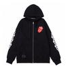 826 CHROME HEARTS 2025 Autumn and Winter New Plus Size Classic Style Logo Zipper Hooded Sweatshirt, Suitable for Couples To Wear