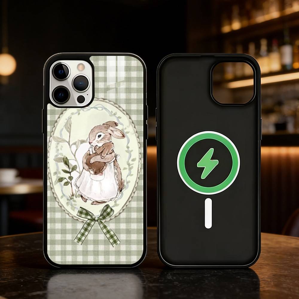 

Cute P-Peter Rabbit Phone Case For iPhone 17/16/15/14/13/12/Plus/Pro/Max for Magnetic Wireless Charging iPhone15Plus