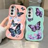 Case for Samsung Galaxy A12 A21s A11 A16 A13 A52 A14 A15 Soft Phone Cover A06 A23 A03 A22 A53 A04 A05 A33 INS Retro Butterfly