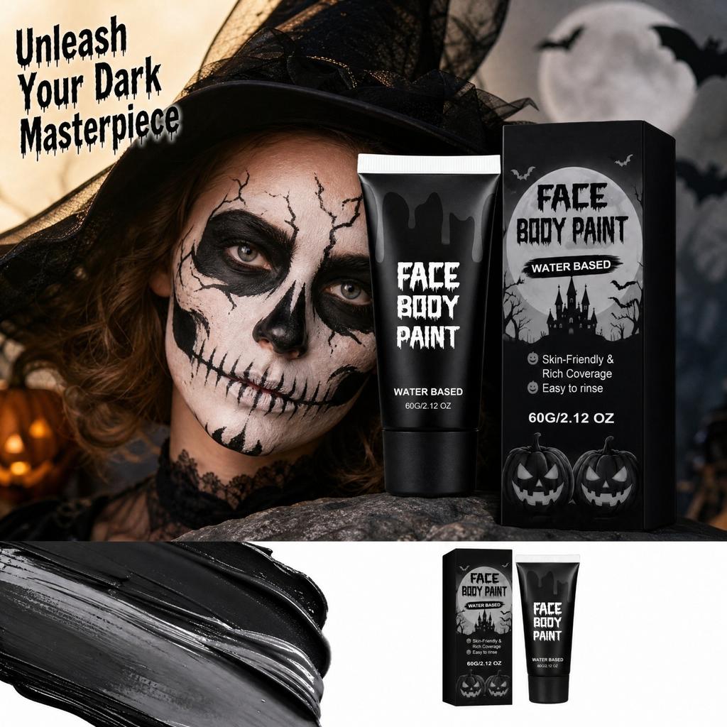 Face and Body Paint Set - Colors, Non-Sticky, Smooth for Halloween and Party Decor