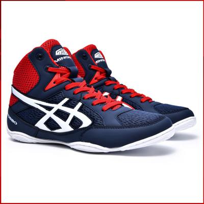 Marke MINGSIBO Pro Boxstiefel Wettkampftraining Herren Damen Ringerschuhe Kampfsport Sanda Gewichtheben Kniebeugeschuhe