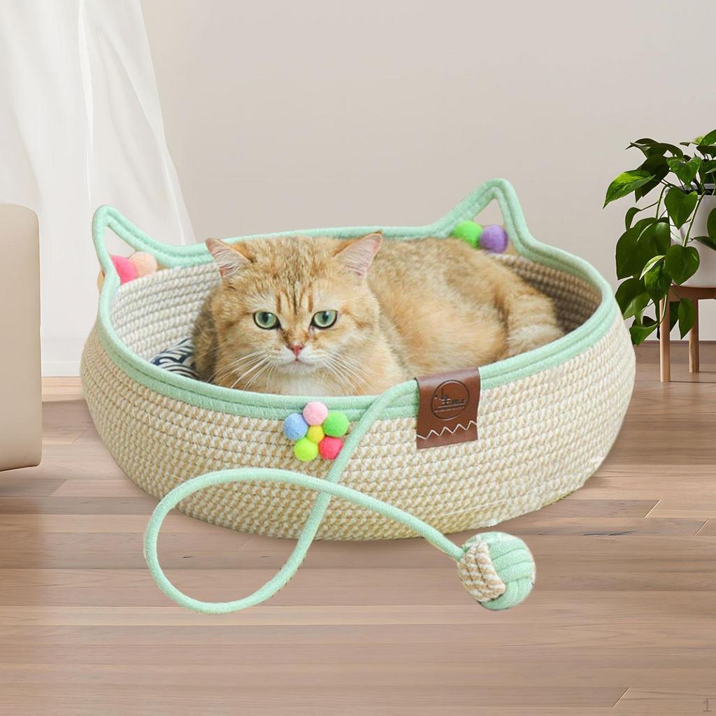 Cat Basket, Scratcher, Adorable Portable Bed for Indoor Cats, Pet Supplies Resting