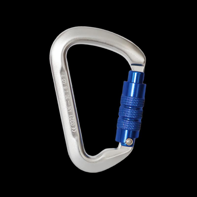 30KN Auto-locking Pear-shaped Climbing Carabiner