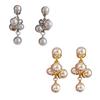 1 Pair Faux Pearls Dangle Earrings for Women, Gold Plated Grape Cluster Drop Earrings, Prom Wedding Bridal Jewelry