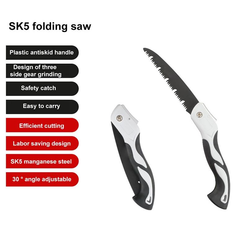 43cm 47cm 53cm Ağaç İşleme Katlanabilir Testere 3 Yan Taşlama Teflon Antipas Kaplama Günlük Testere Ağaç Düzelticiler Kamp için