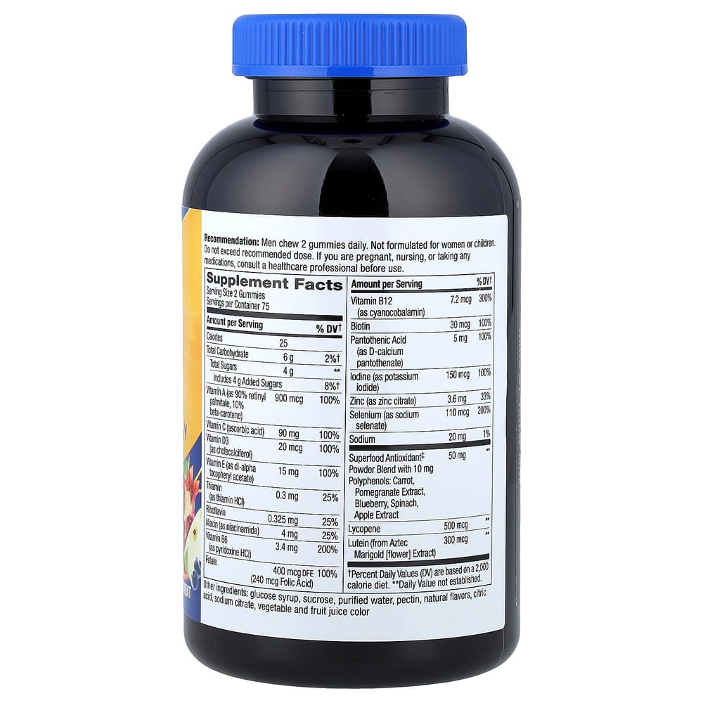 Nature's Way Alive! Men's 50+ Multivitamin Gummies, 150 Count