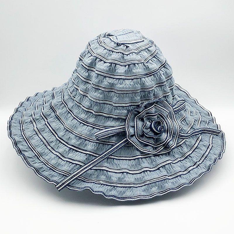 Summer Hat Women's New Style Sun Protection Sun Shading Beach Trip Foldable UV Resistant Women's Cool Hat Big Brim