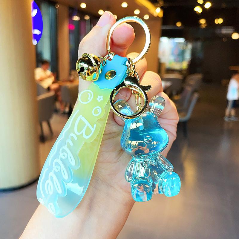 Colorful Resin Cartoon Keychains Bear And Rabbit Perfect For Party Favors