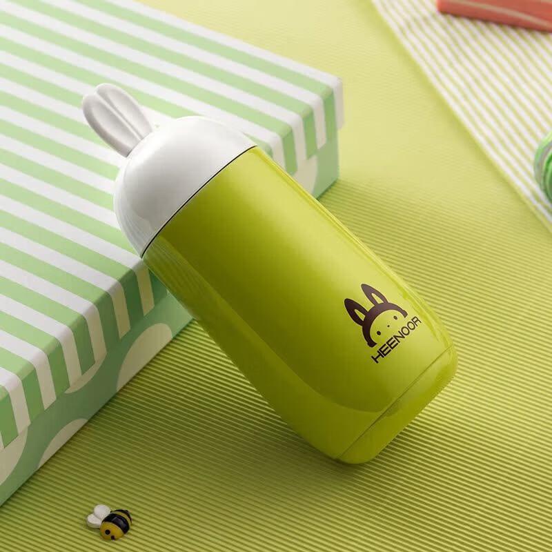 Heenoor Cute Rabbit Portable Insulated Water Bottle