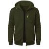 Men's Spring Autumn Hooded Thin Velvet Loose Large Size Sweater Jacket Cardigan Top Jacket