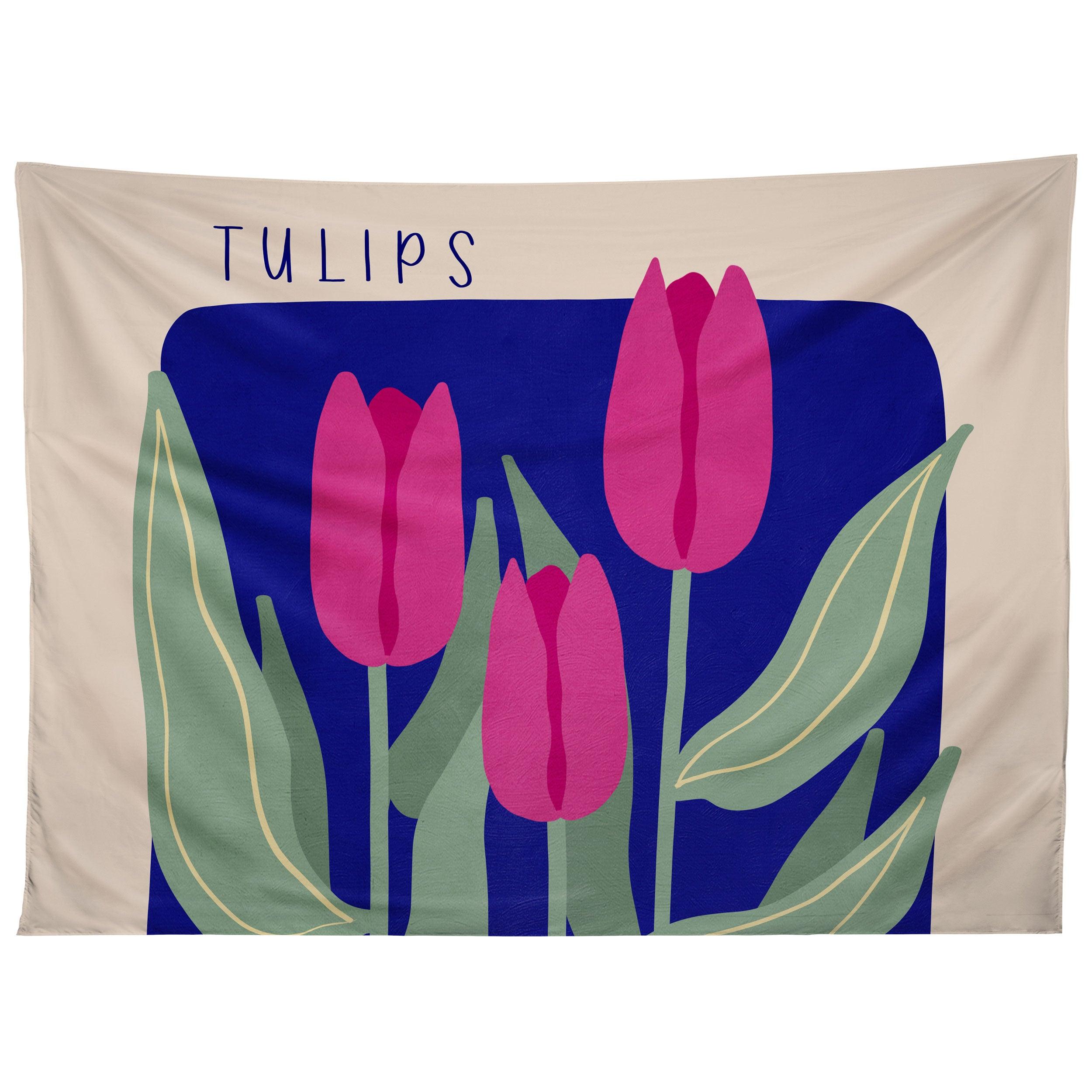 TULIPS 03 tapestry 75x100