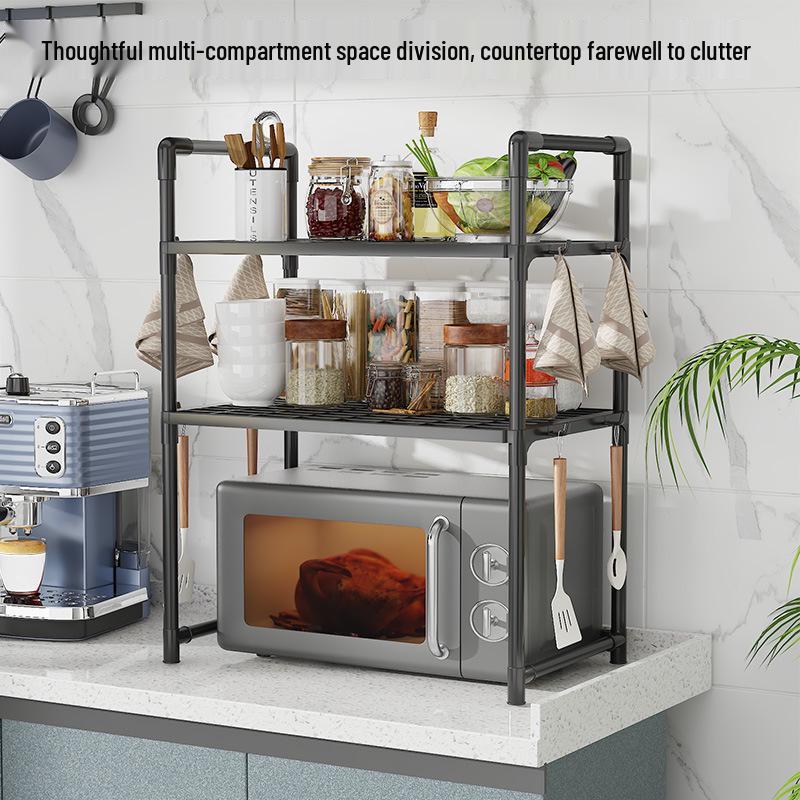 Zweistöckiges Küchenregal für Backofen und Mikrowelle