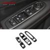 For Jeep Compass 2th 2017-2019 2020 ABS Matte Car Window Lift Switch Button Cover Trims LHD Door Armrest Panel Frame Accessories