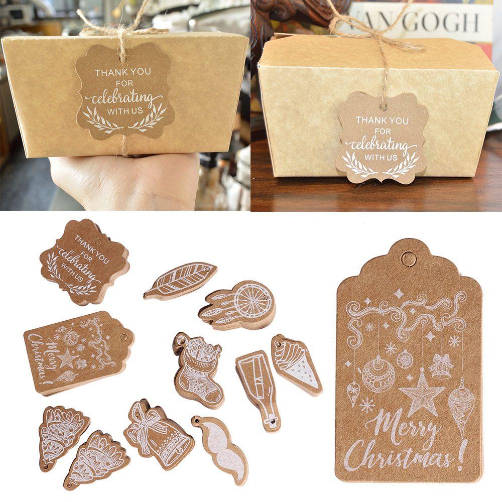 

Santa Claus DIY Xmas Tree Gifts Package Label Gift Box Tag Christmas Decoration Candy Bag Sticker 16