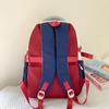 Children's Schoolbag Student Large Capacity Backpack Men's Color Block Backpack Patchwork Women Backpack