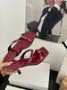 Slippers Summer French Style Niche Square Toe Open Toe Thin Heel Patent Leather Ankle Strap Rhinestone High Heel Women'Ssandalswomen'S
