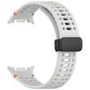 Silikon Uhrenarmband Ersatz Magnetische Faltbare Schnalle Armband Atmungsaktives Armband für Samsung Galaxy Watch 8/8 Classic