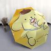 Pompompurin,Ice Cream Automatic Umbrella-Foldable, Durable 8-Bone Design, Compact and Stylish, Great for Camping, Halloween, Christmas, Moth