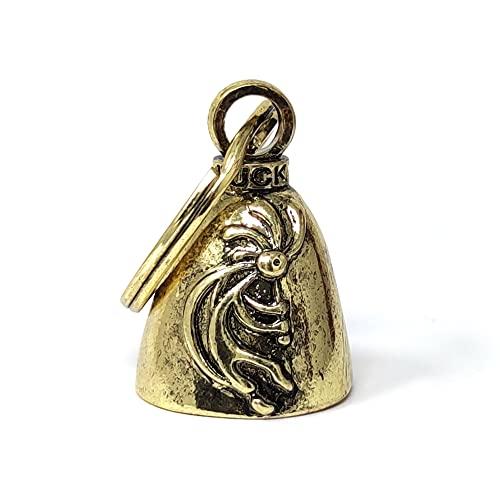 

[TRIUMPHAL] Брелок-колокол-хранитель Байкерский колокольчик Амулет Безопасность дорожного движения Kokopelli Gold lbtu-001a