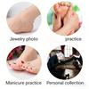 Lifelike TPE Silicone Foot Model, Real Human Foot Replica for Photography, Jewelry Display, Art Sketch