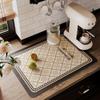 Kitchen Draining Mat Super Absorbent Tableware Pad Coffee Dish Drying Mat Sink Washstand Placemat Bathroom Kitchen Drain Pad