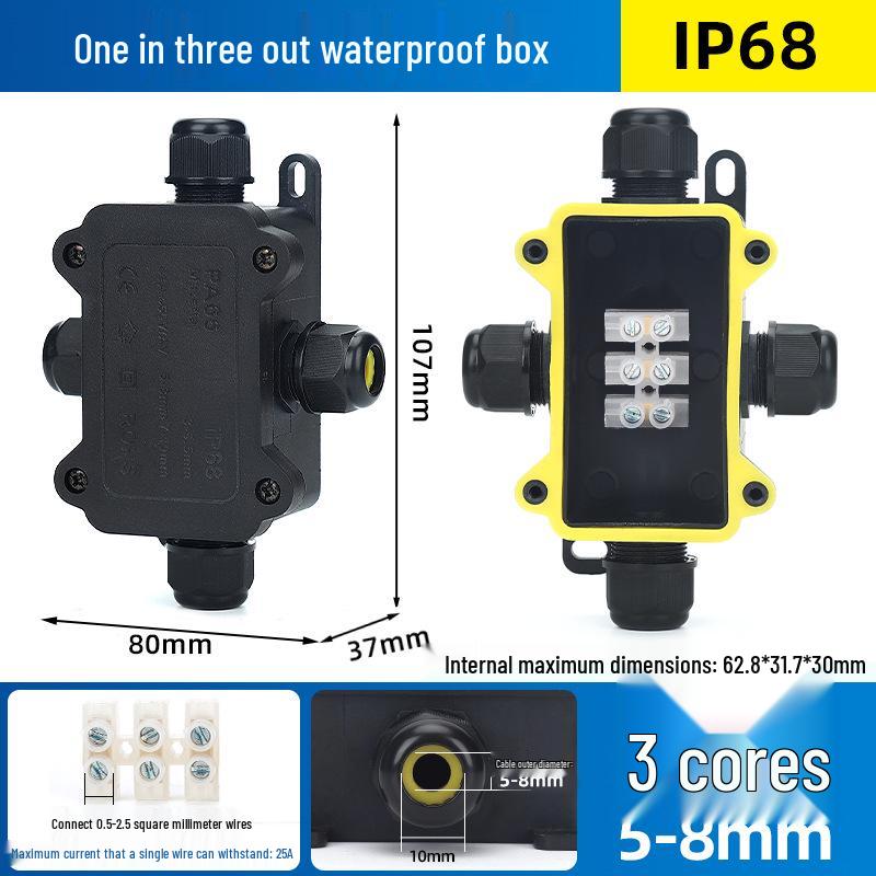 IP68 Waterproof Outdoor Junction Box with Terminals for Street Lights