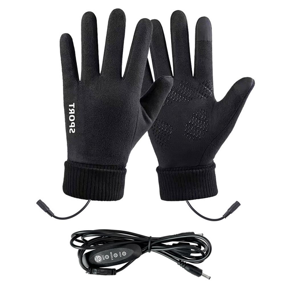 Waterproof USB Heated Gloves Winter Hand Warming Gloves Durable Rechargeable Gloves