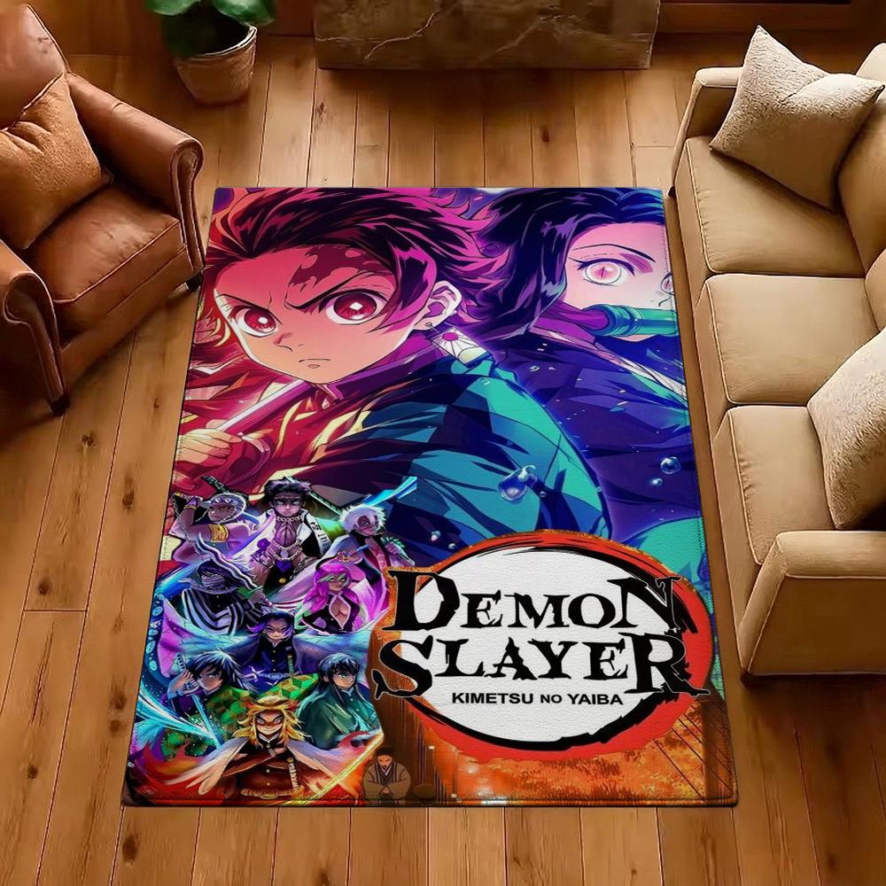 Demon Slayer Guardians Humanity Patterned Rug Allseason Carpet For Bedroom Kitchen Bathroom Home Decor Memorial Gift