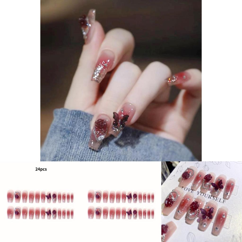 Nägel Tragemaniküre Abnehmbare Nägel Verschleißfest Bequem Leicht