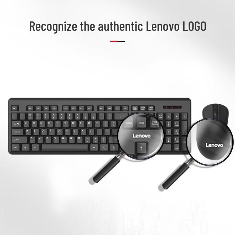 Lenovo MK23Lite Full-Size Wireless Keyboard Mouse Combo