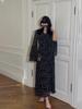 2024 Spring Chiffon Patchwork Dress with Irregular Hem and Ruffle Sleeves