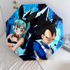 Padrão Dragon Ball, guarda-chuva de dobra automática, design portátil e dobrável, 8 varetas, um presente de Natal ou aniversário.