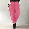 Autumn and winter elastic waist plus size fashionable corduroy loose outerwear pants