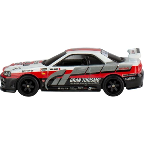 Hot Wheels Pop Culture Gran Turismo - Nissan Skyline GT-R (BNR34) Vehicle Toy Mini Car 3 Years Old and Up Red HKC28