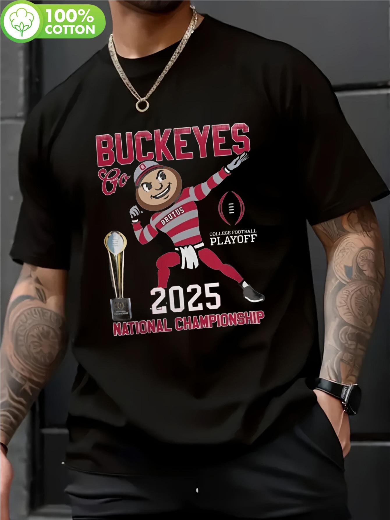 Ohio State Buckeyes 2025 Rose Bowl Champions Tshirt - Bla... M
