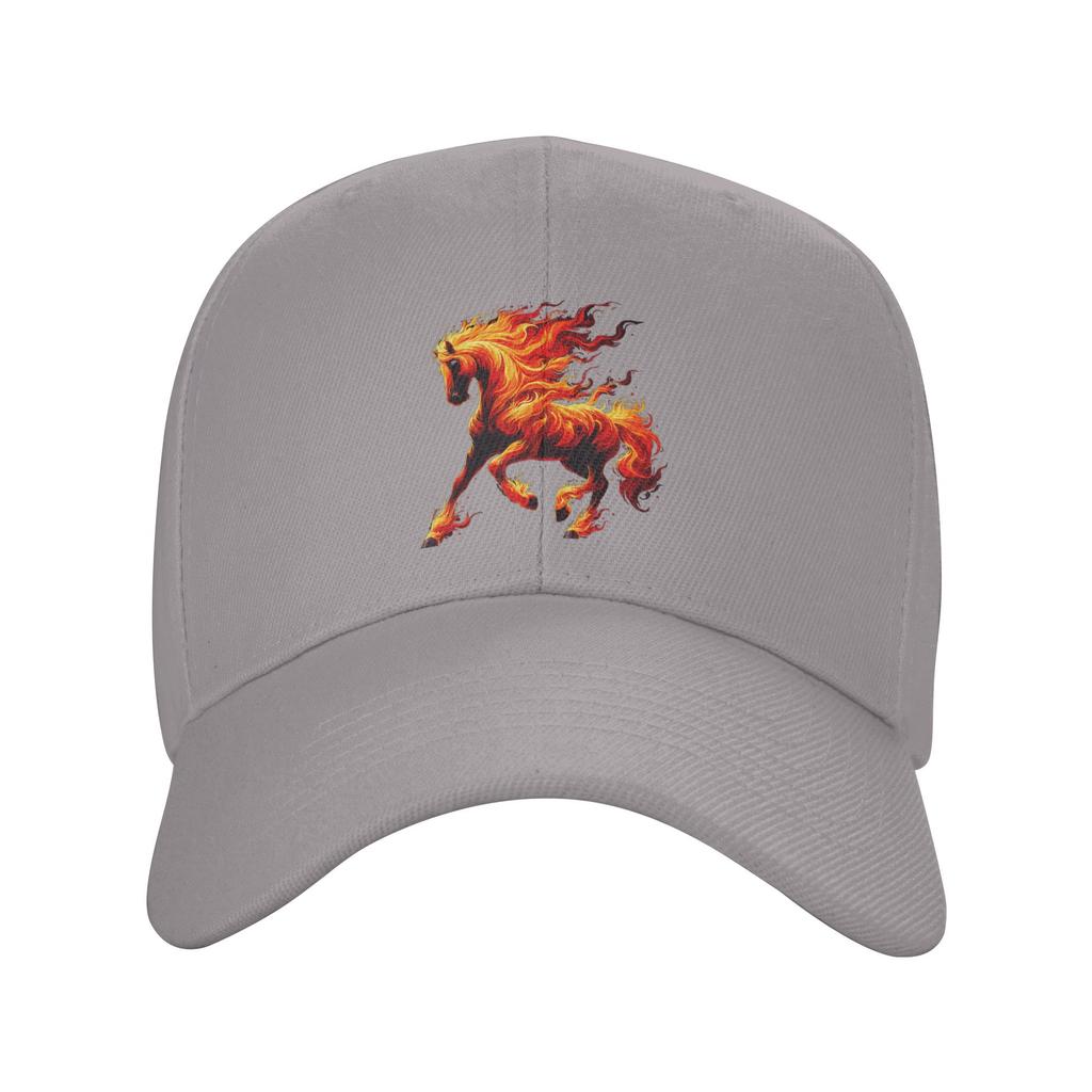 Fire Horse Animal Horse Sun Baseball Cap Summer Men Adult  Print Trucker Hat High Quality Casual Tennis Skate Baseball Caps