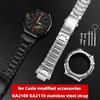 Roestvrijstalen Horlogeband voor Casio G-Shock GA-2100/GA 2110/GA-B2100, Metalen Bezel Case Cover met Aangepast Ontwerp, Heren 16mm