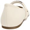 Zara Leather Mary Jane Flat Shoes With Metal Detail White Womens 1252051038