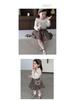 2025 Autumn Floral Doll Shirt & Skirt Set for Girls